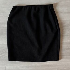 Parker Faux Suede Black Skirt
